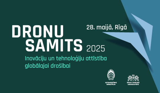 Baneris ar tekstu - Dronu samits 2025