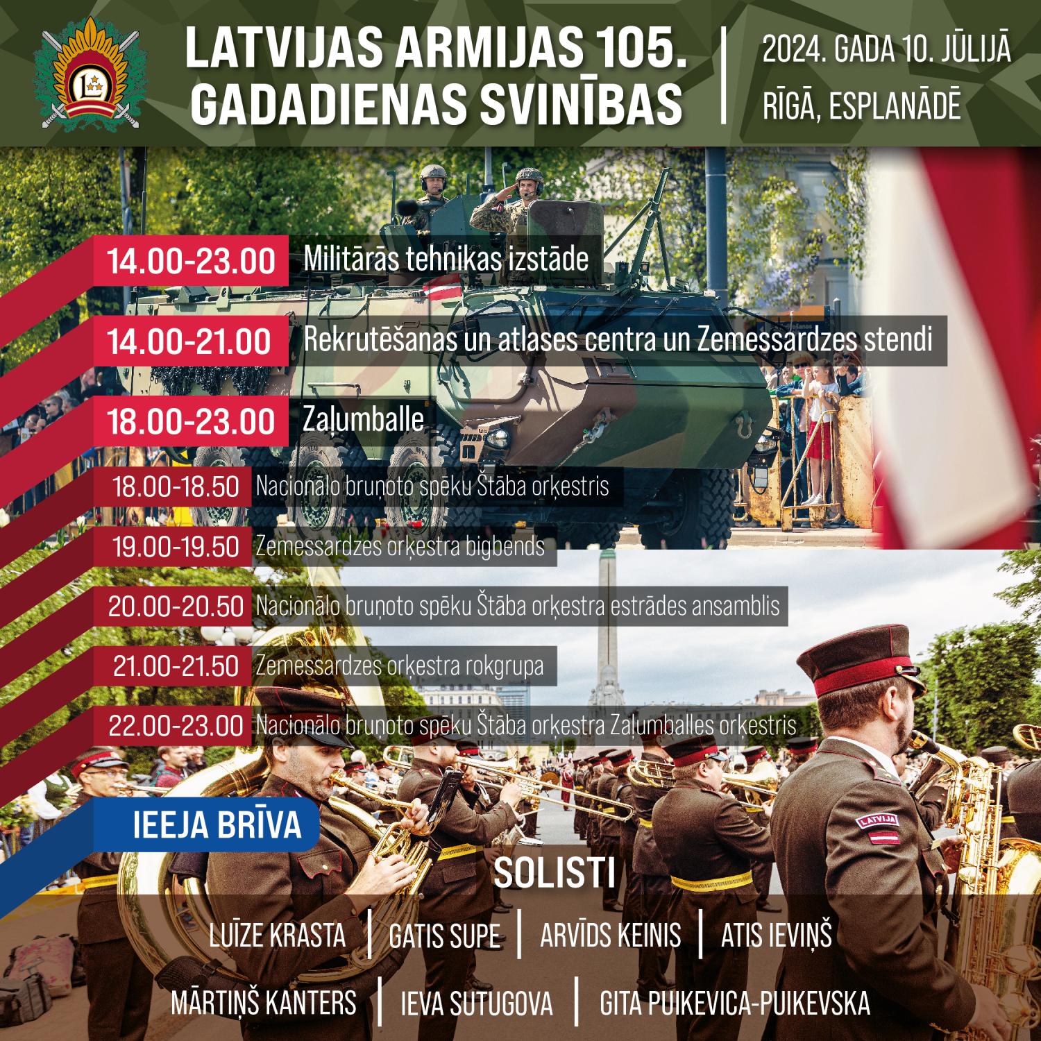 Latvijas armijai 105